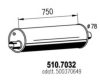 IVECO 500370649 Middle-/End Silencer